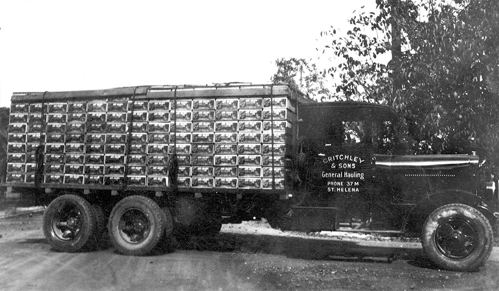 Vintage Critchley & Sons truck and trailer, part of the family's trucking history